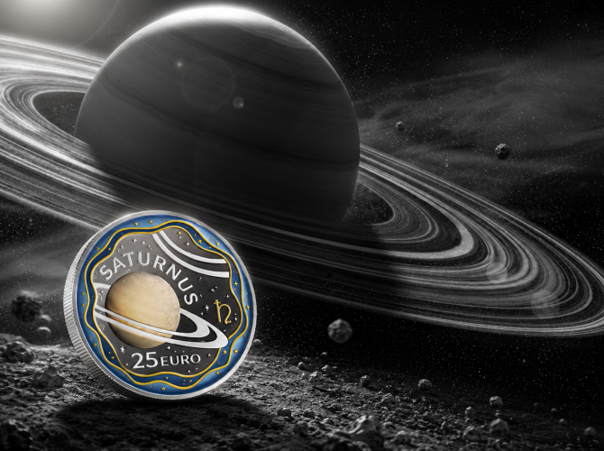 Coffret 25€ Argent 999/1000 Luxembourg 2026 Système Solaire 2/6 SATURNE
