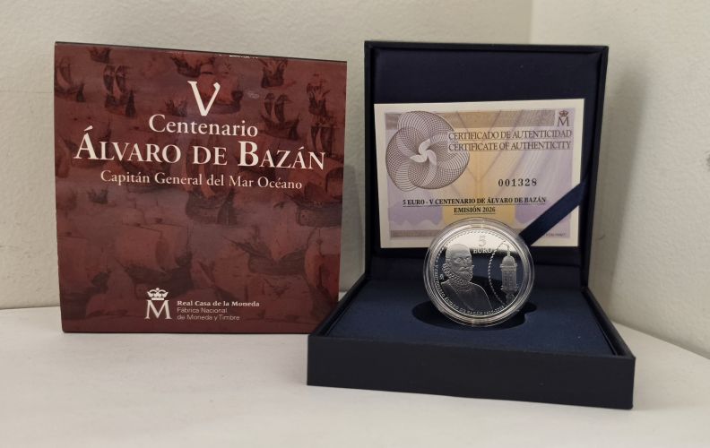 Coffret 5€ Euros Argent 925/1000 Espagne 2026 - Alvaro de Bazan