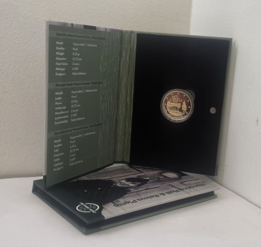 Coffret 2€ BE Euros Commémorative Finlande 2026 Raili & Reima Proof