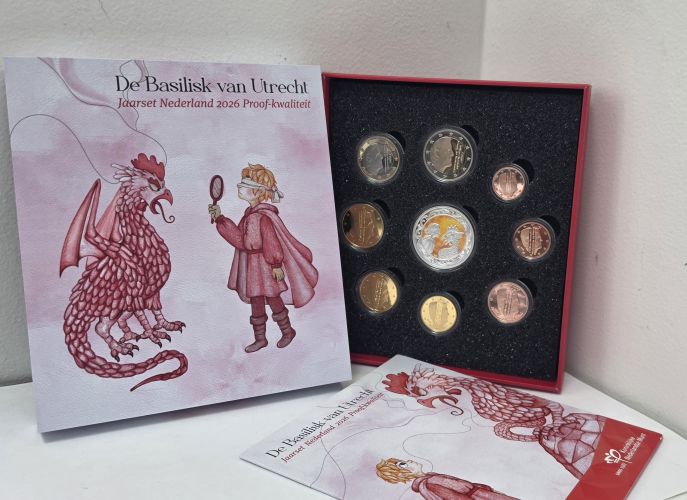 Coffret BE Proof Pays-Bas 2026 - 8 pièces 1 cent à 2 Euros + Médaille