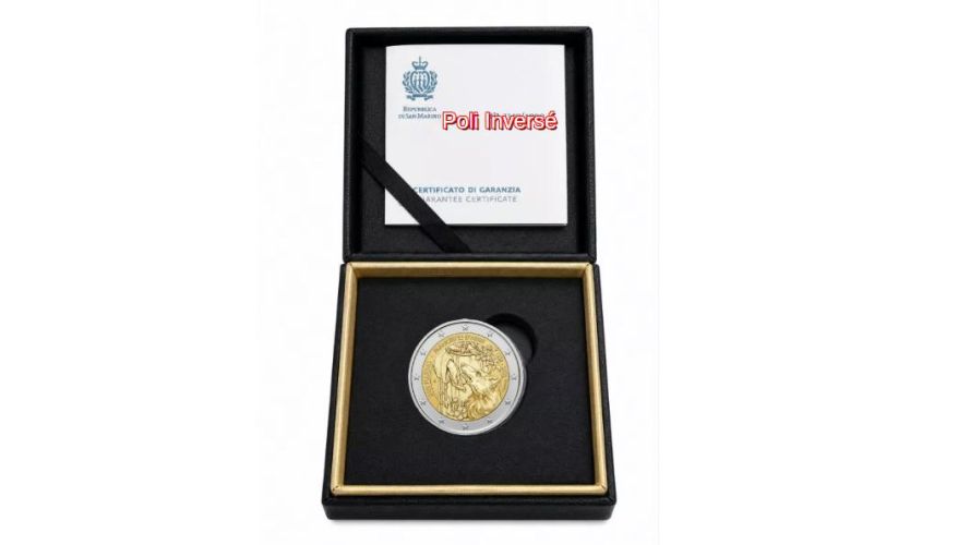 PREVENTE Coffret 2€ BE PROOF Commémorative Saint-Marin 2026 Assisi POLI INVERSE