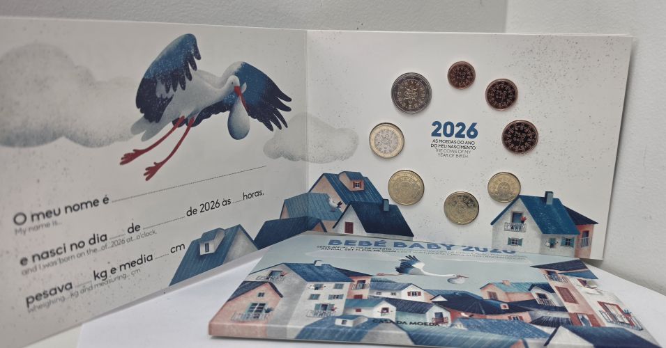 Coffret BU Euros Portugal 2026 - BEBE - 8 pièces 1 cent à 2€