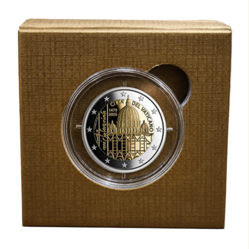 Coffret 2€ Euros BE Proof Commémorative Vatican 2025 Michelangelo