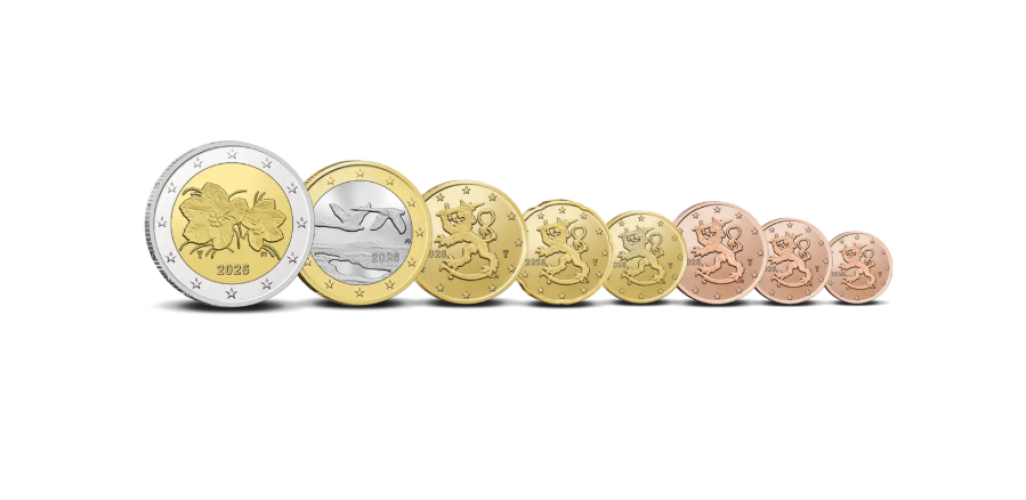 Série Euros Finlande 2026 - 8 pièces 1 centimes à 2€