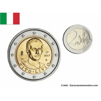 Pièce de 2€ commémorative 2017 : ITALIE (TITO LIVIO)
