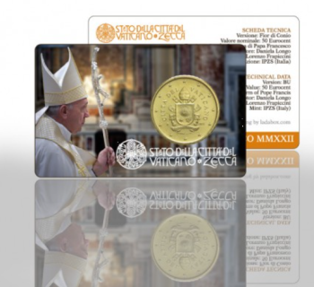 Coincard 0.5 Euros Vatican 2022 N°13