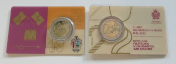 Coincard 2€ Saint Marin Sbandieratori (non commémorative)