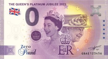 100 x 0 Pound Jubilee Queen Elisabeth II