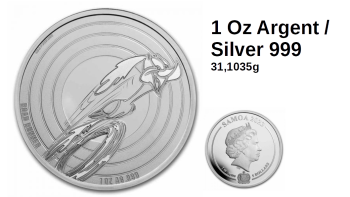 1 Oz Argent / Silver 2023 Looney Tunes - Road Runner - Samoa