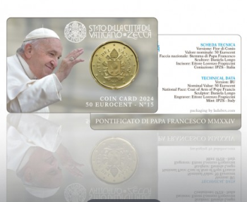 Coincard 0.5€ Vatican 2024 n°15